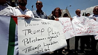 Filistinliler Trump'ın barış planına karşı