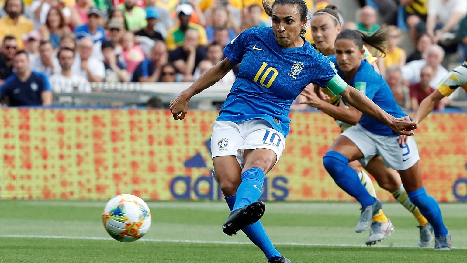 Australia beat Brazil 3-2 despite incredible goal from Marta