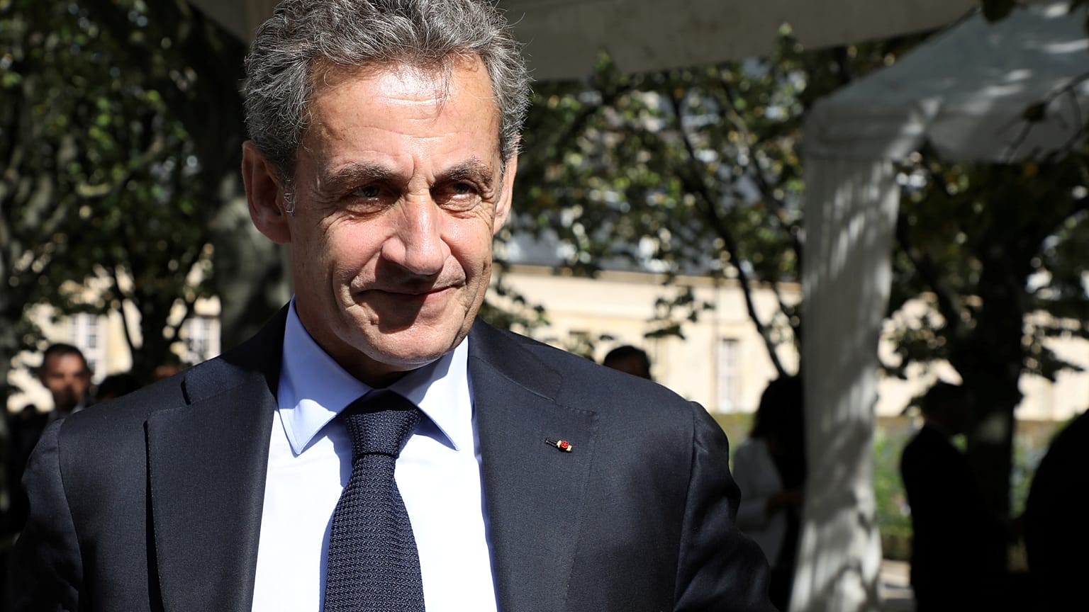 FILE PHOTO: Former French President Nicolas Sarkozy attends the national ceremony to pay tribute to the victims of militant attacks, in Paris, France September 19, 2018