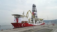 Yavuz sondaj gemisi, Kocaeli'nin Dilovası ilçesindeki bir limandan Akdenize yola çıktı