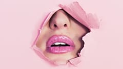 Pink lipstick