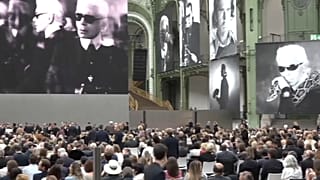 Lágrimas de champán, en el último adiós a Karl