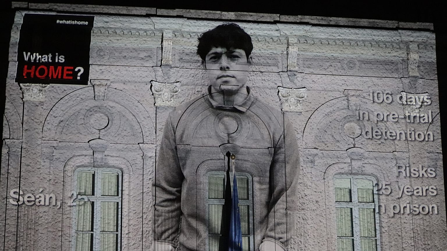 Criminalisation of humanitarian work in spotlight as images projected onto European Parliament