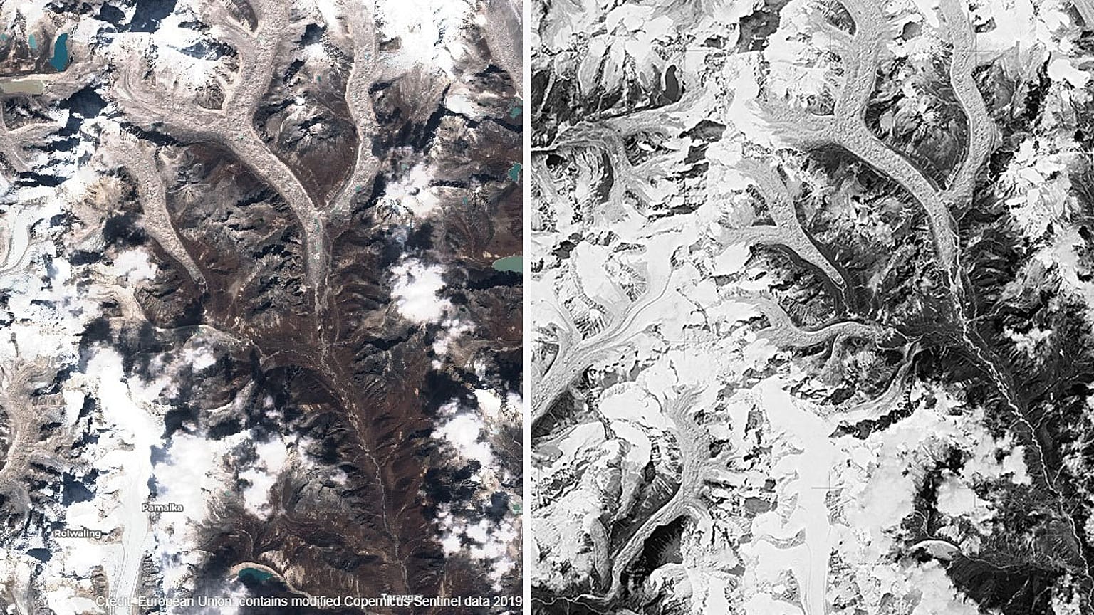 I ghiacciai dell'Himalaya si sciolgono al doppio della velocità, lo mostrano queste foto satellitari