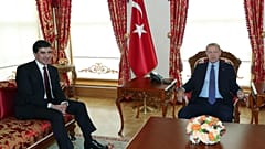 İKBY Başkanı Barzani Erdoğan'ın konuğu oldu