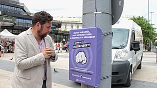 Mayoral candidate Gábor Kerpel-Fronius has a go venting his frustrations