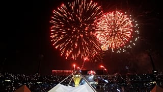 استاد القاهرة الذي شهد حفل الافتتاح وذلك قبل مواجهة مصر وزيمبابوي 