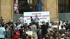 Friedlicher Protest in Tiflis