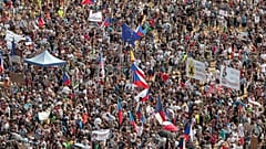 Protest rally demanding resignation of Czech Prime Minister Andrej Babis in Prague