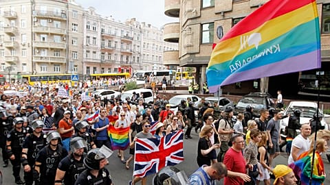 Marche des fiertés LGBT à Kiev