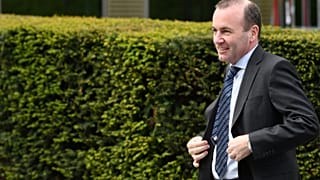 FILE PHOTO: Manfred Weber arrives at a news conference in Munich, May 2019