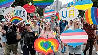 Un momento de la colorida marcha