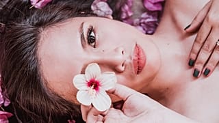 A woman's face