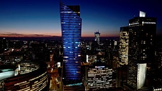 Warsaw's financial district.
