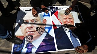 Gazze'de Trump ve İsrail Başbakanı Netanyahu protesto edildi