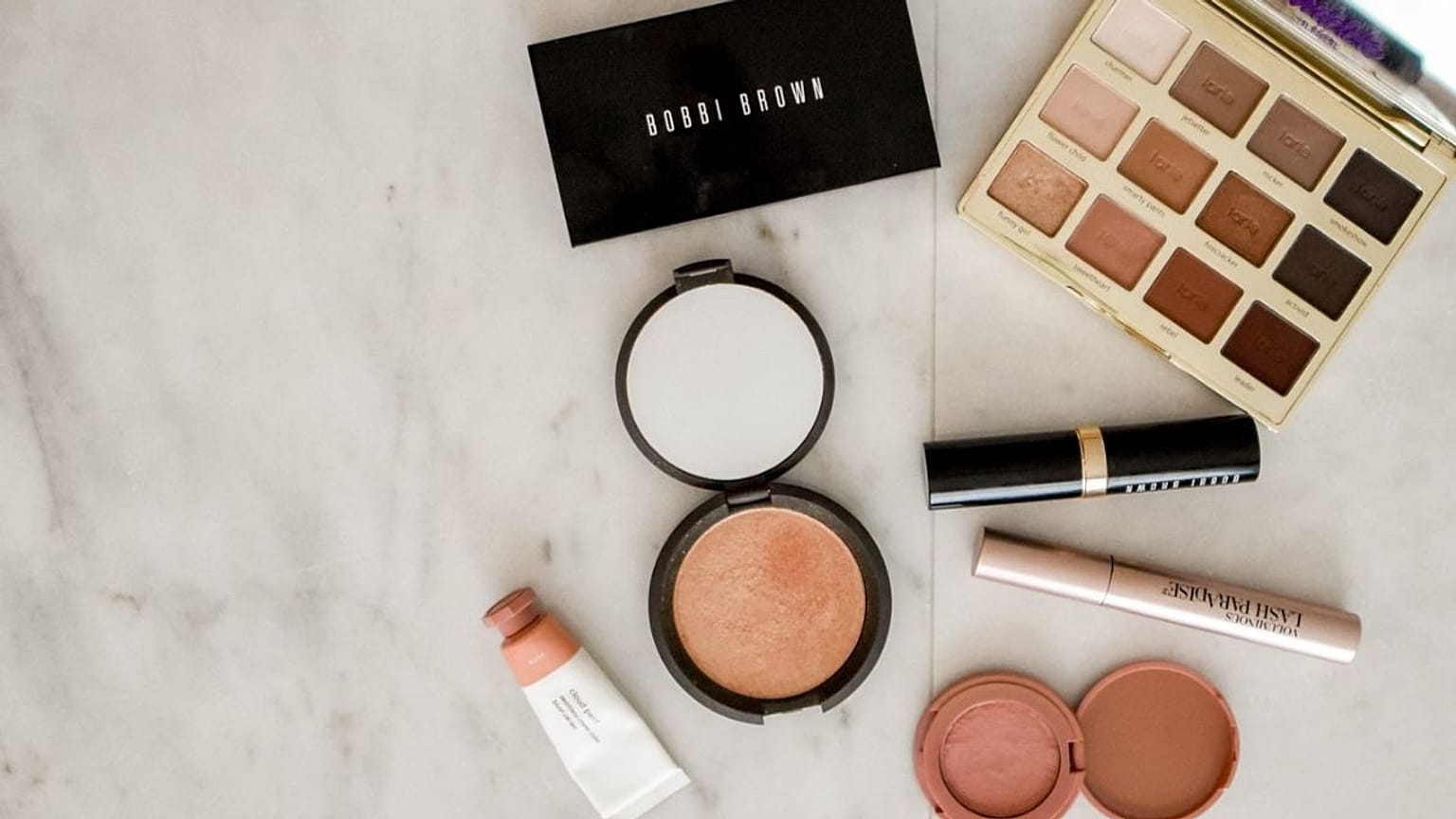 A selection of makeup products