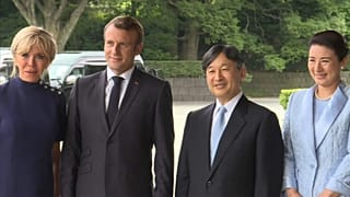 A Tokyo, déjeuner impérial pour le couple Macron