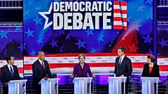 Senator Warren speaks at the first U.S. 2020 presidential election Democratic candidates debate in Miami