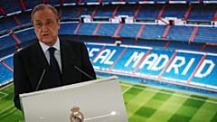 Real Madrid president Florentino Perez