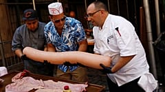 29,9 Kilo - das schwerste Hot Dog der Welt