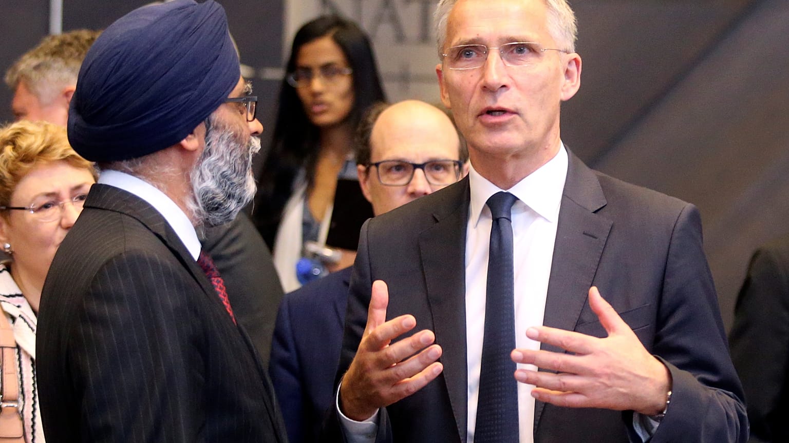 Watch again: NATO Secretary General Jens Stoltenberg says EU allies are delivering on spending