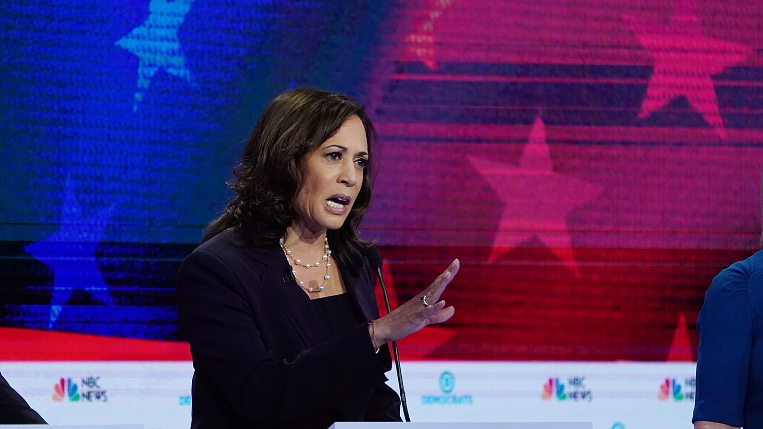 Senator Kamala Harris debated race issues and fired a Joe Biden 