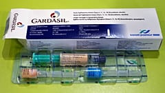 Gardasil anti-cervical cancer vaccine box 