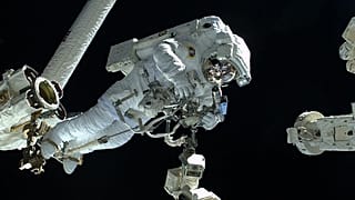 Watch: Euronews' Luca Parmitano makes spacewalk to fix ISS dark matter experiment