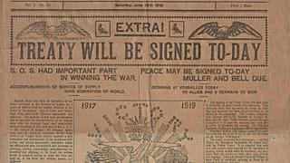 Centenario del Tratado de Versalles: Las reliquias que cuentan la historia de una firma histórica