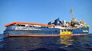 Le Sea-Watch vu de Lampedusa