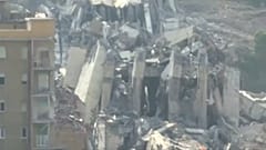 Ponte Morandi deitada abaixo