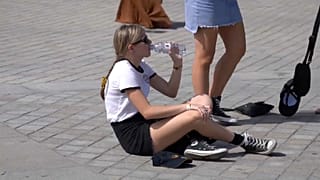 Hace calor en Europa pero menos