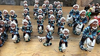 Özbekistan'ın Buhara kentinde Nasreddin Hoca heykelcikleri