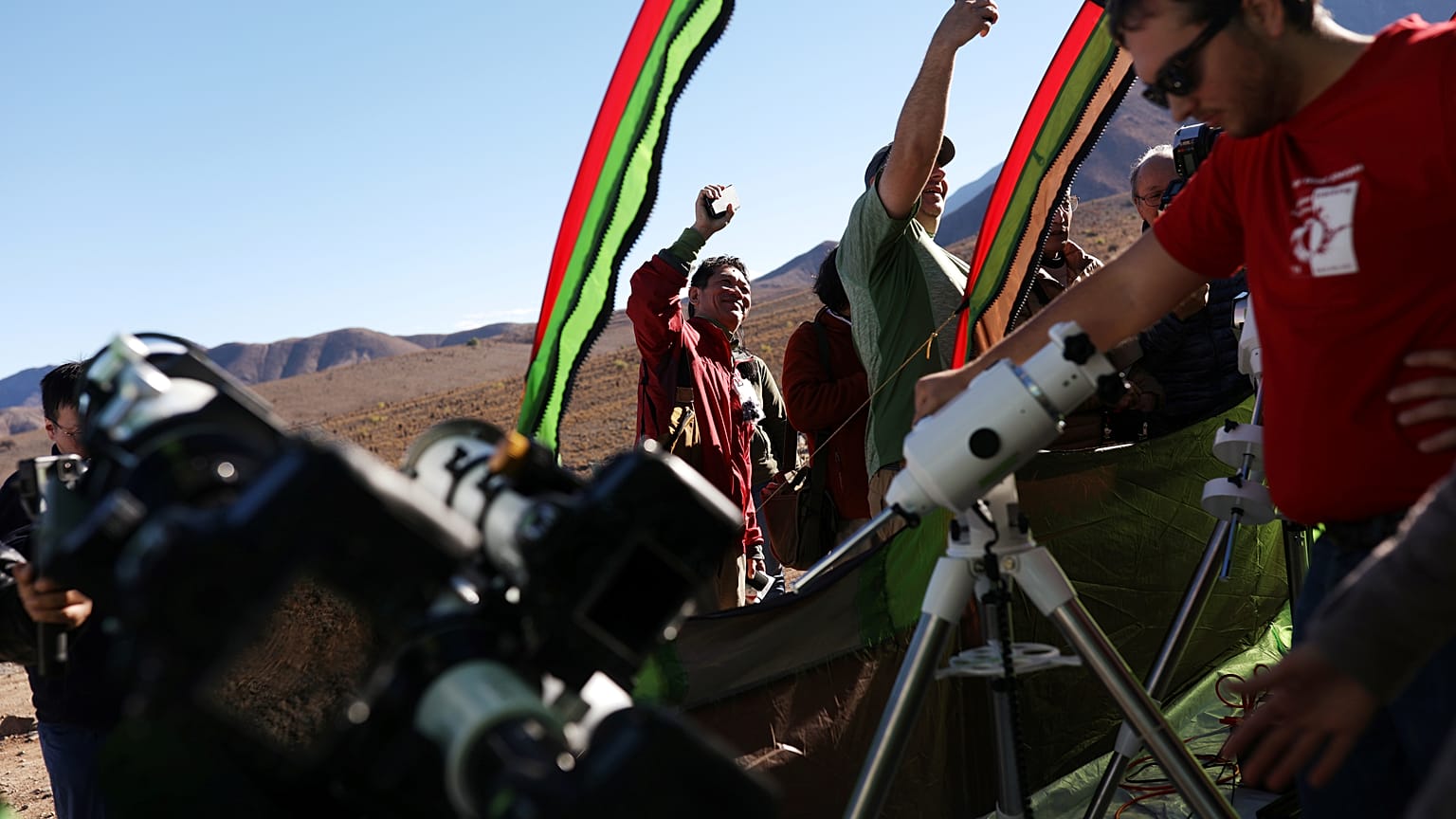 Conditions idéales pour l'éclipse totale de soleil au-dessus du Chili