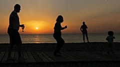 Una playa de Francia el 28 de junio