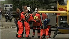 Squadra di soccorso operativa per i minatori rimasti feriti e uccisi 