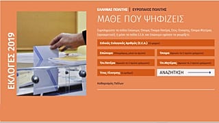 Εκλογές 2019: «Μάθε Πού Ψηφίζεις»