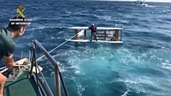 Катамаран перевернулся
