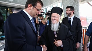 O Πατριάρχης Βαρθολομαίος με τον Εκρέμ Ιμάμογλου