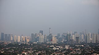 Smog permeates Jakarta City