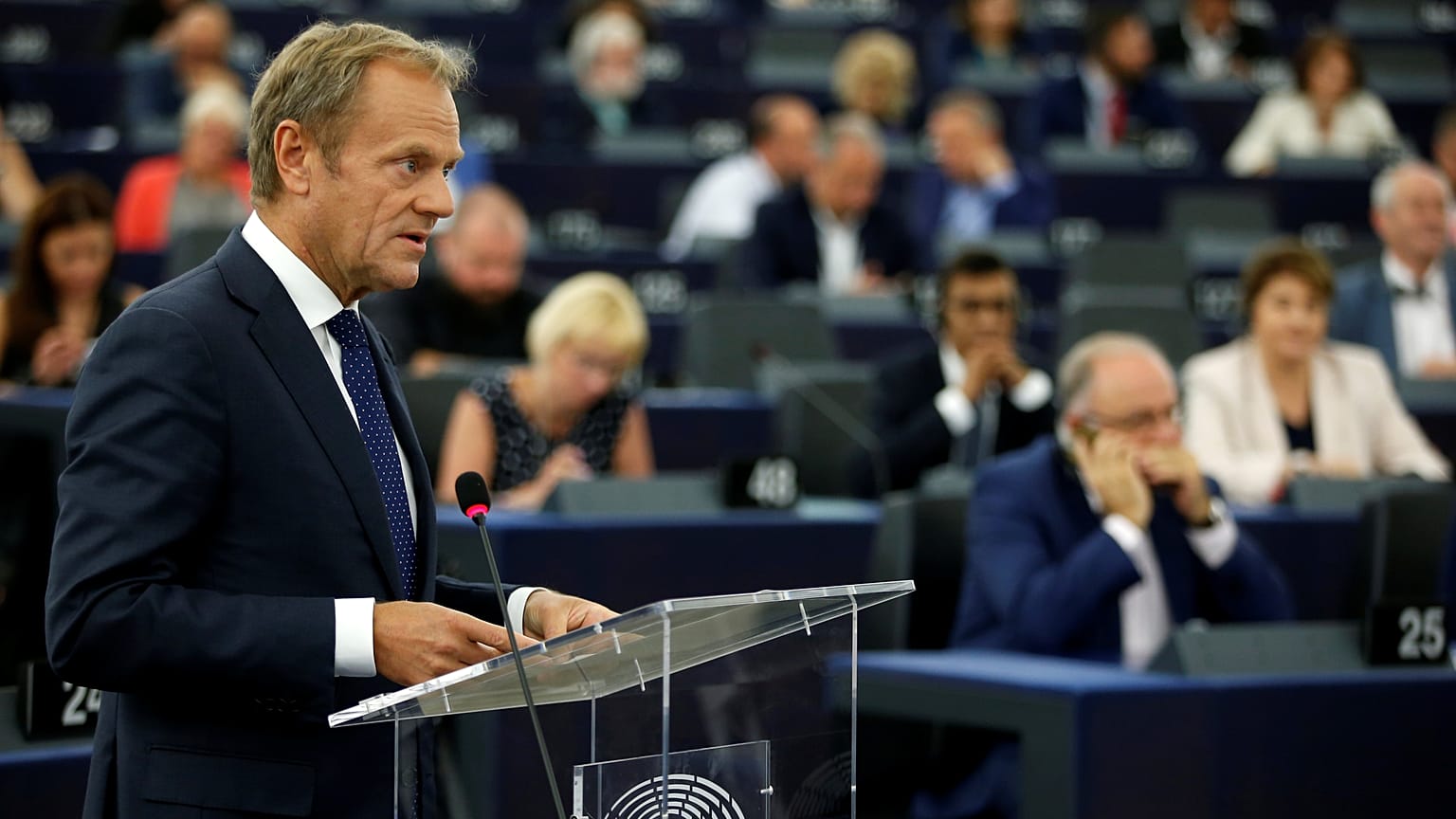 Le président du Conseil européen Donald Tusk
