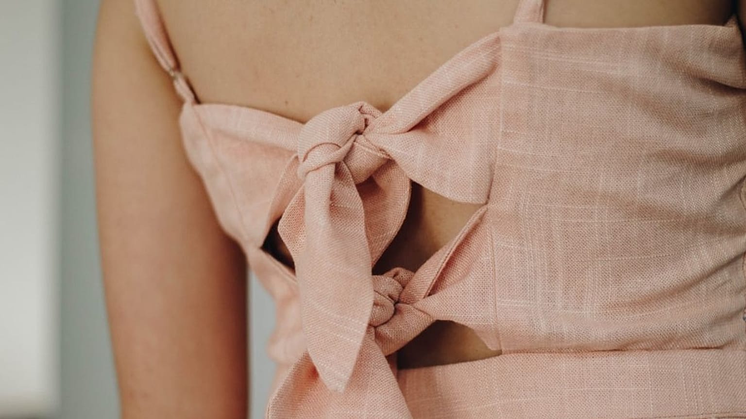 Pink fabric