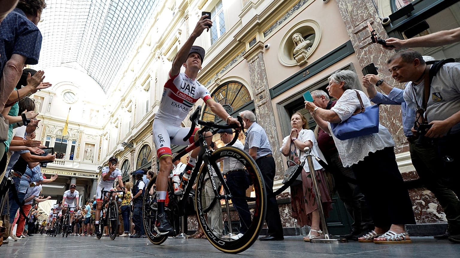 Rui Costa na apresentação do Tour em Bruxelas