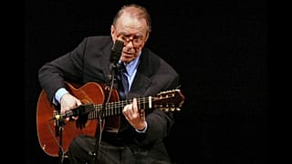 STILL of Brazilian composer Joao Gilberto performing in Carnegie Hall in New York City, 2004