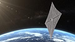 Lightsail 2, lorsque sa voile sera déployée - Vue d'artiste