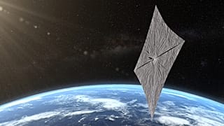 Lightsail 2, lorsque sa voile sera déployée - Vue d'artiste