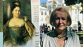 1. Katerina ve Katerina Sarayı Müdürü Olga Taratynova (sağda)