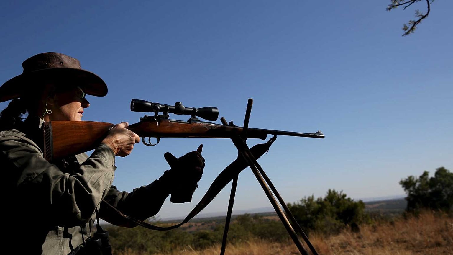 Hunting scene near Koster in South Africa in June 2015.