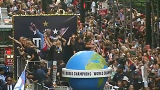 Las campeonas del mundo de fútbol celebraron el miércoles en Nueva York su victoria 