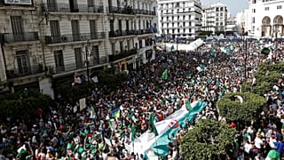 جانب من مسيرة في الجزائر العاصمة